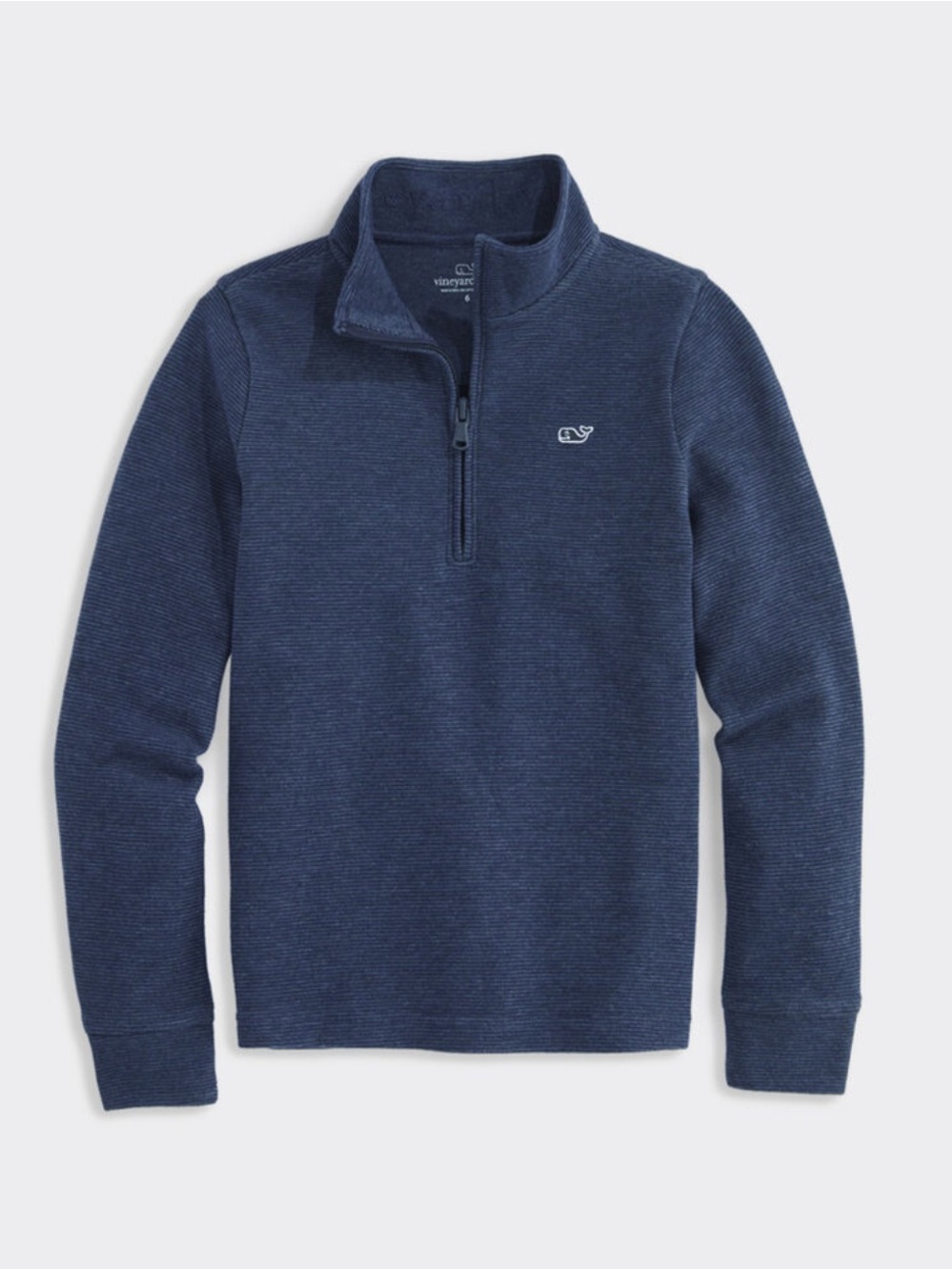 Vineyard Vines Boys’ Navy Blue Pima Cotton Quarter-Zip Pullover – Size XL